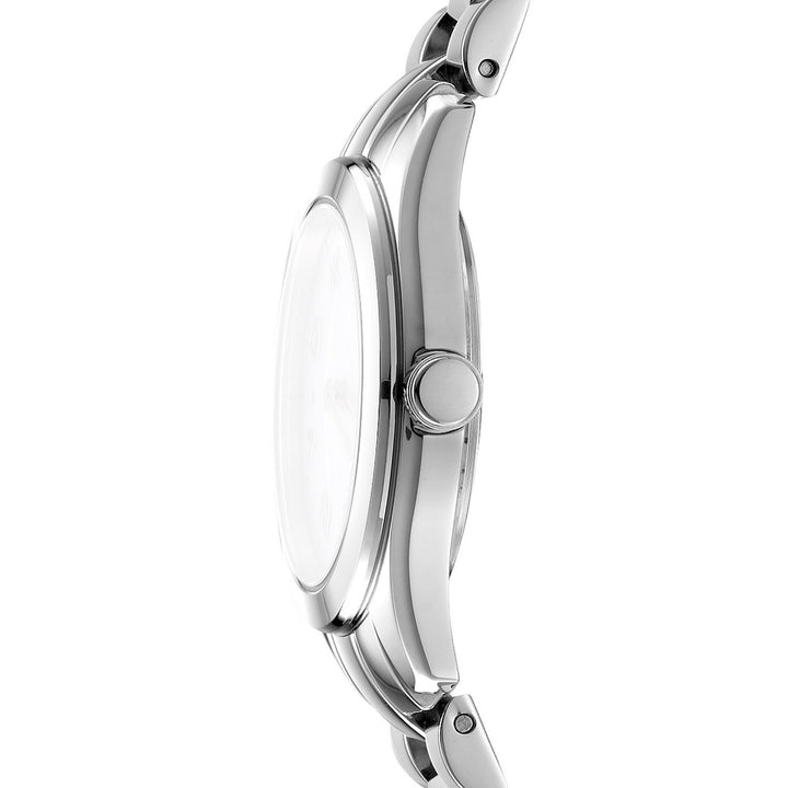 Astoria Logo Quartz White Round Dial Women's Watch - DK1L033M0045