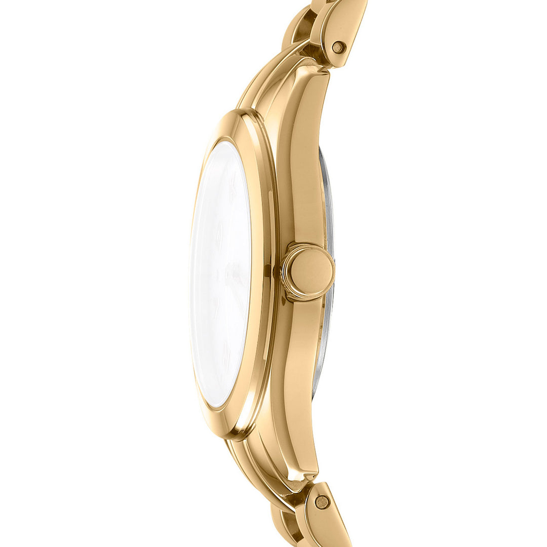 Astoria Logo Quartz White Round Dial Women's Watch - DK1L033M0065