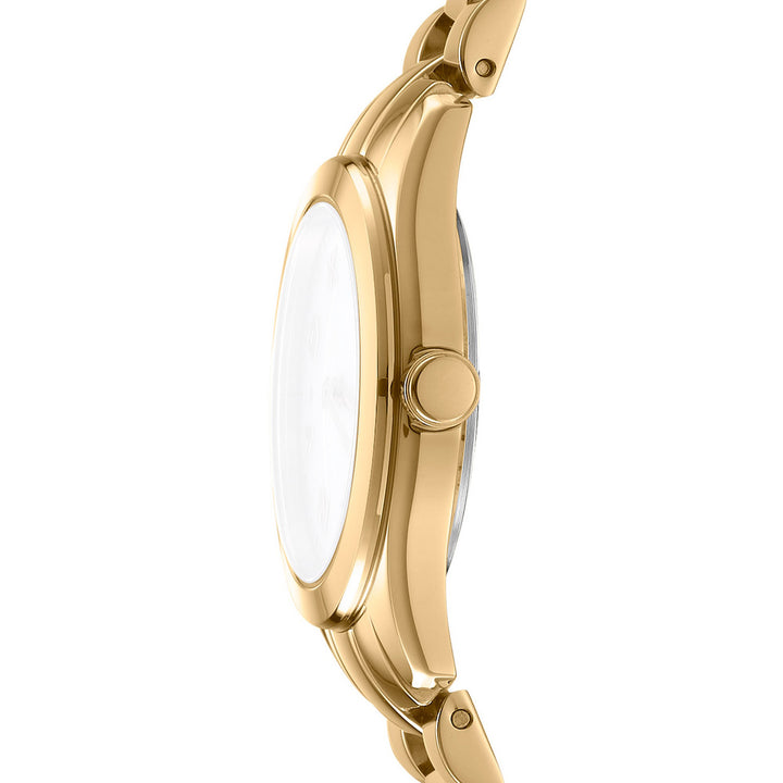 Astoria Logo Quartz White Round Dial Women's Watch - DK1L033M0065