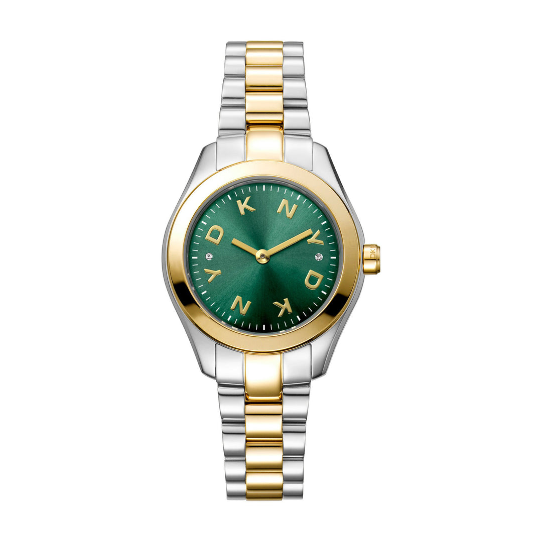 Astoria Logo Quartz Green Round Dial Women's Watch - DK1L033M0085