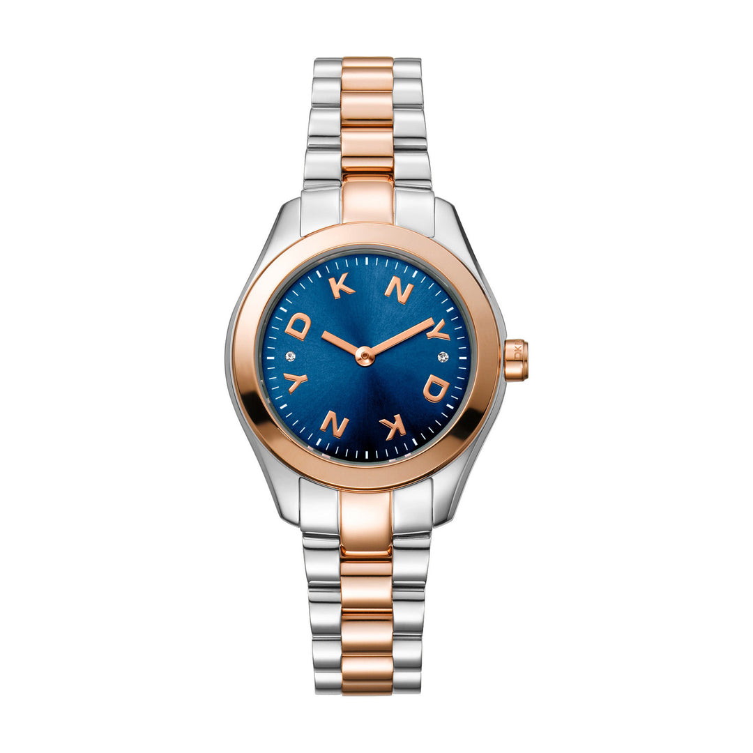 Astoria Logo Quartz Blue Round Dial Women's Watch - DK1L033M0095
