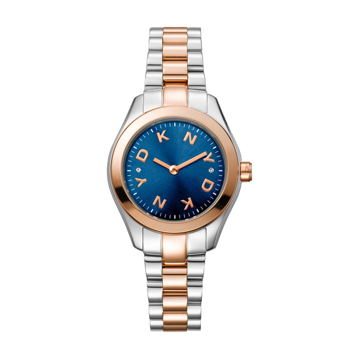 Astoria Logo Quartz Blue Round Dial Women's Watch - DK1L033M0095