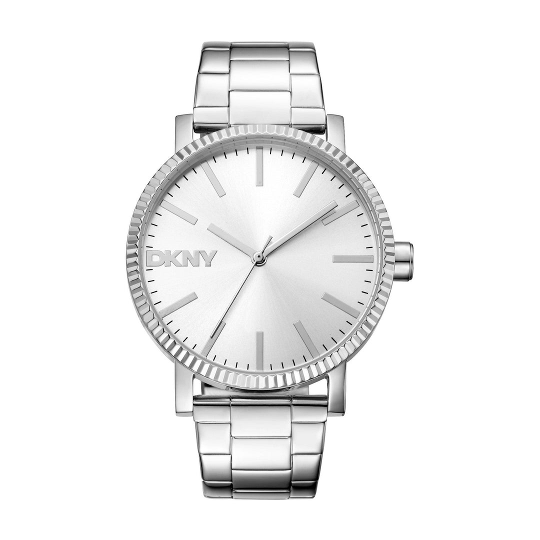 Soho Maxi Quartz Silver Round Dial Women's Watch - DK1L034M0035