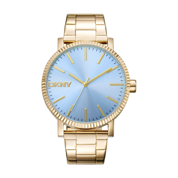 Soho Maxi Quartz Blue Round Dial Women's Watch - DK1L034M0055