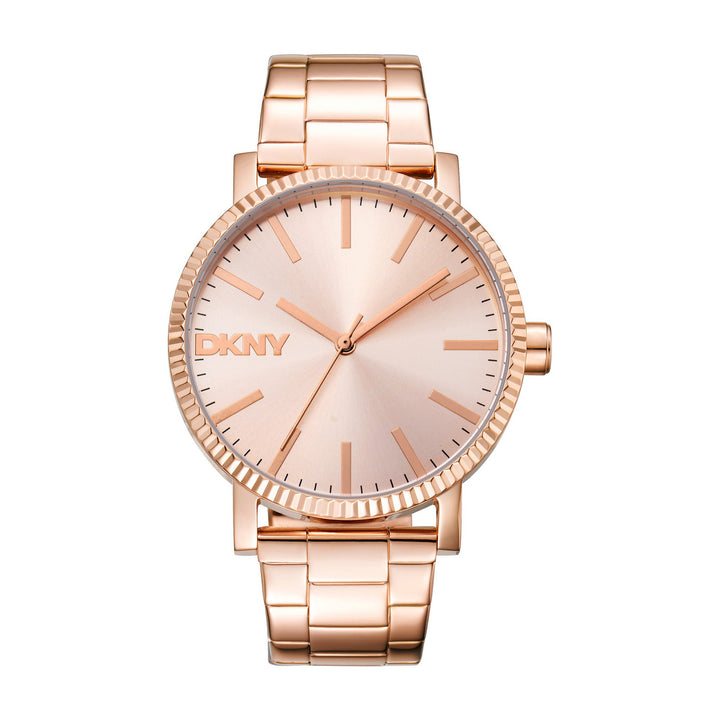 Soho Maxi Quartz Rose Gold Round Dial Women's Watch - DK1L034M0065