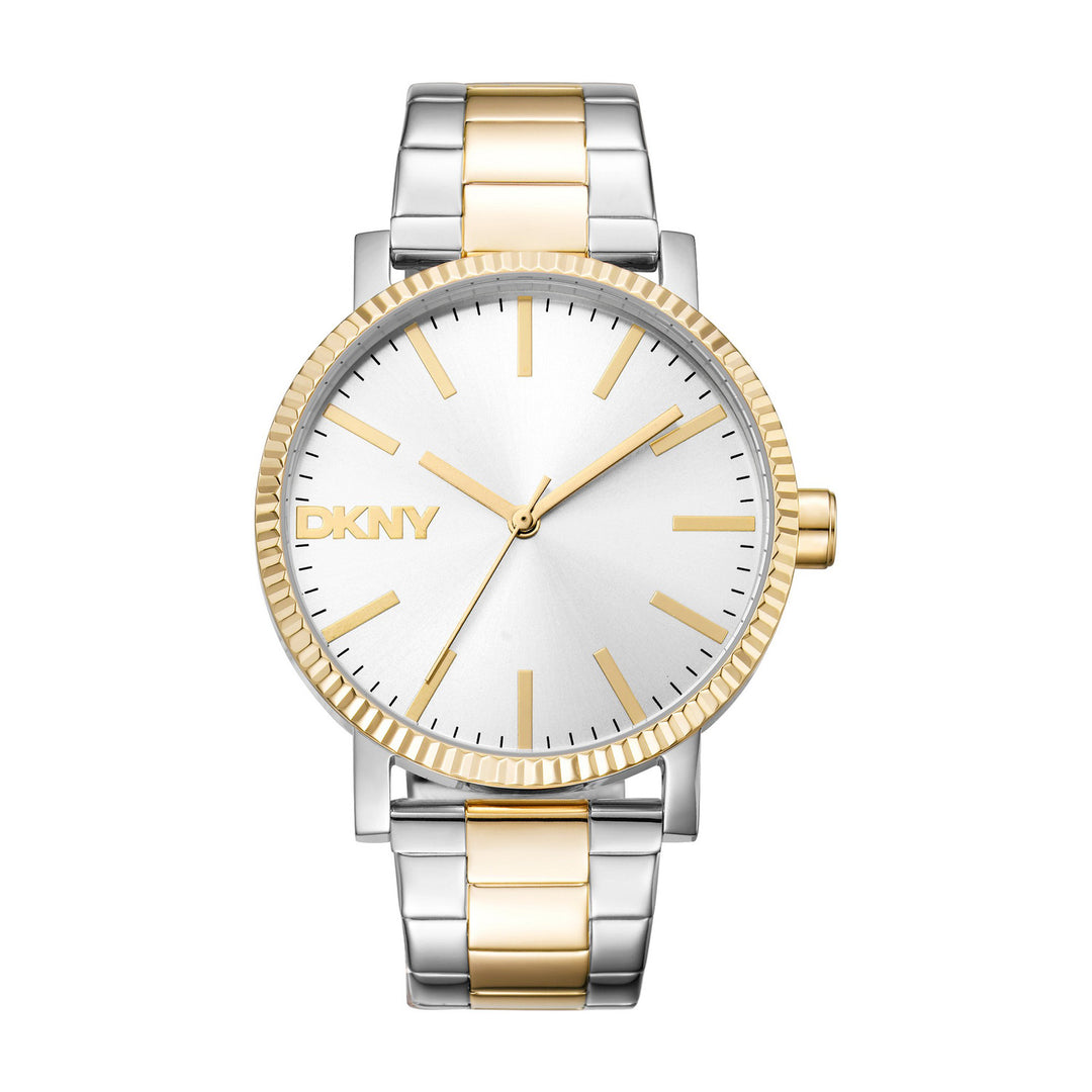Soho Maxi Quartz Silver Round Dial Women's Watch - DK1L034M0075