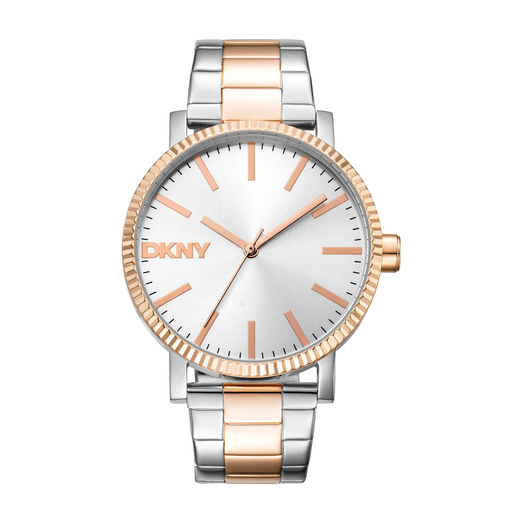 Soho Maxi Quartz Silver Round Dial Women's Watch - DK1L034M0085