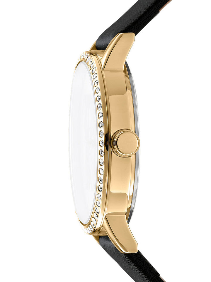 Soho Logo Quartz Silver Round Dial Women's Watch - DK1L035L0025