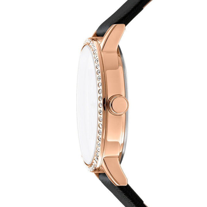 Soho Logo Quartz Silver Round Dial Women's Watch - DK1L035L0035