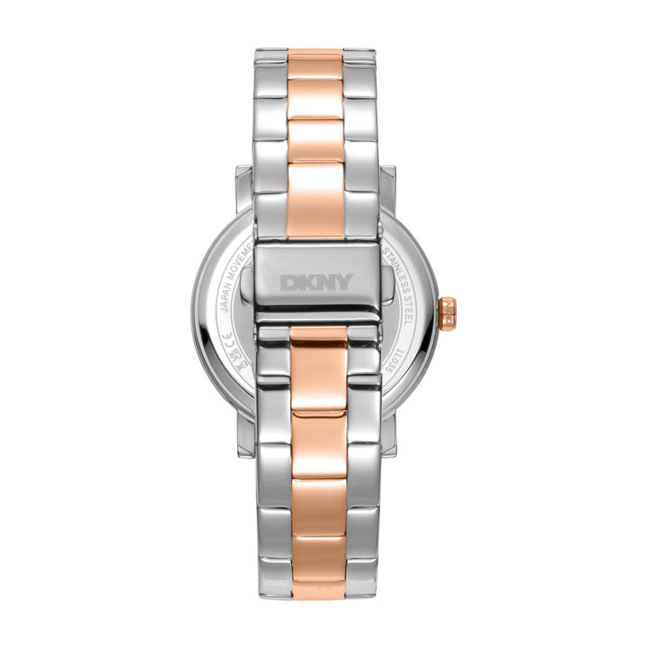 Soho Logo Quartz Silver Round Dial Women's Watch - DK1L035M0095
