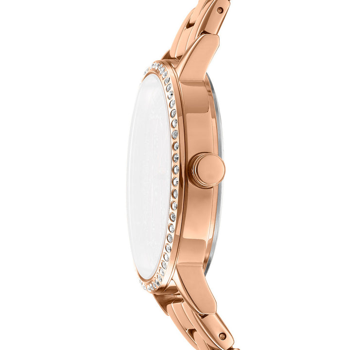 Soho Logo Quartz Silver Round Dial Women's Watch - DK1L035M0225