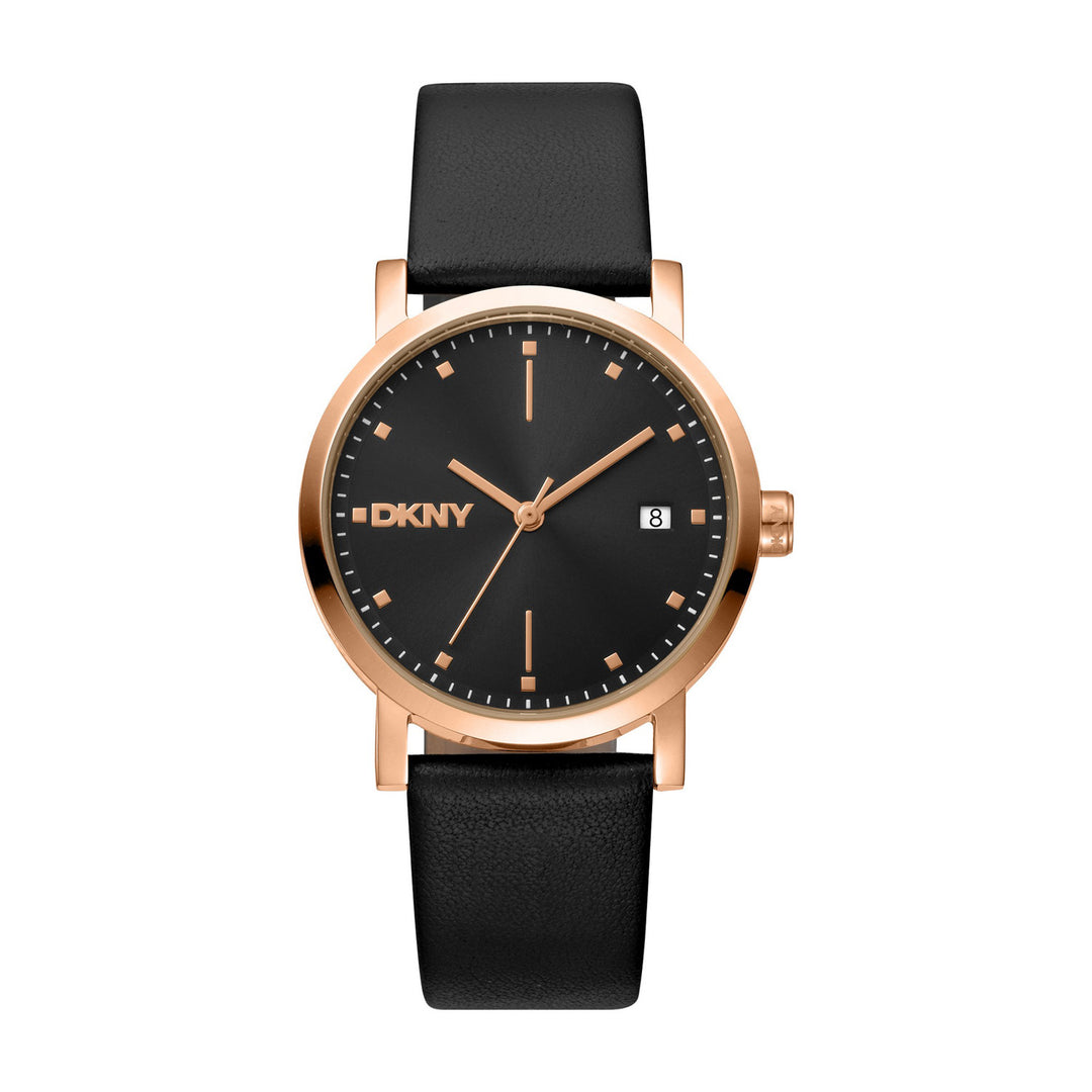 Soho Midi Quartz Black Round Dial Women's Watch - DK1L036L0035