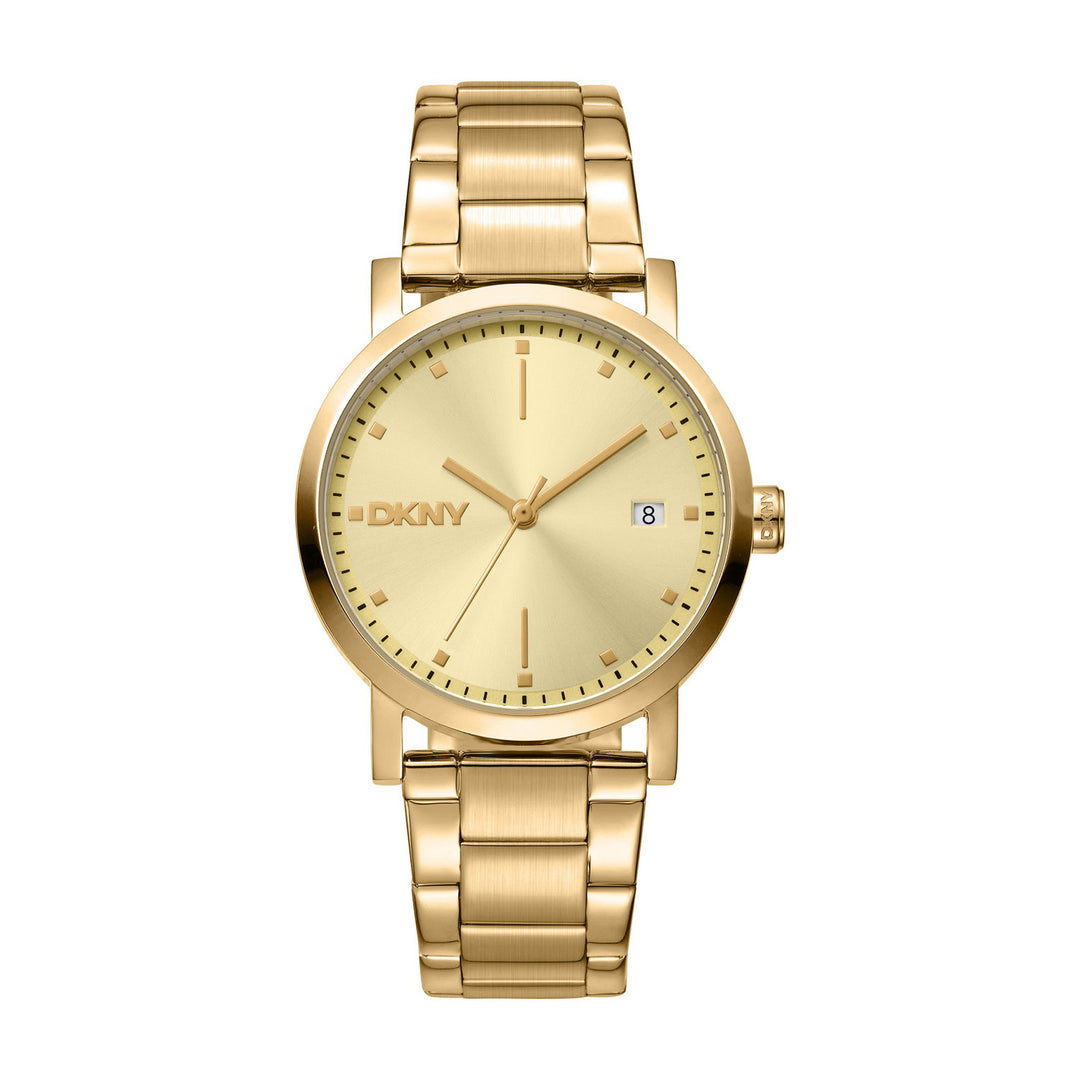 Soho Midi Quartz Gold Round Dial Women's Watch - DK1L036M0065
