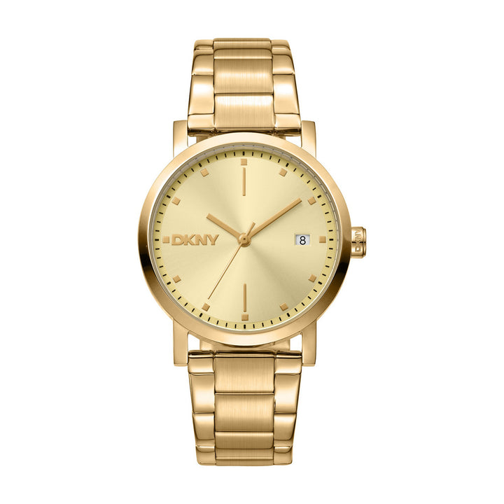 Soho Midi Quartz Gold Round Dial Women's Watch - DK1L036M0065