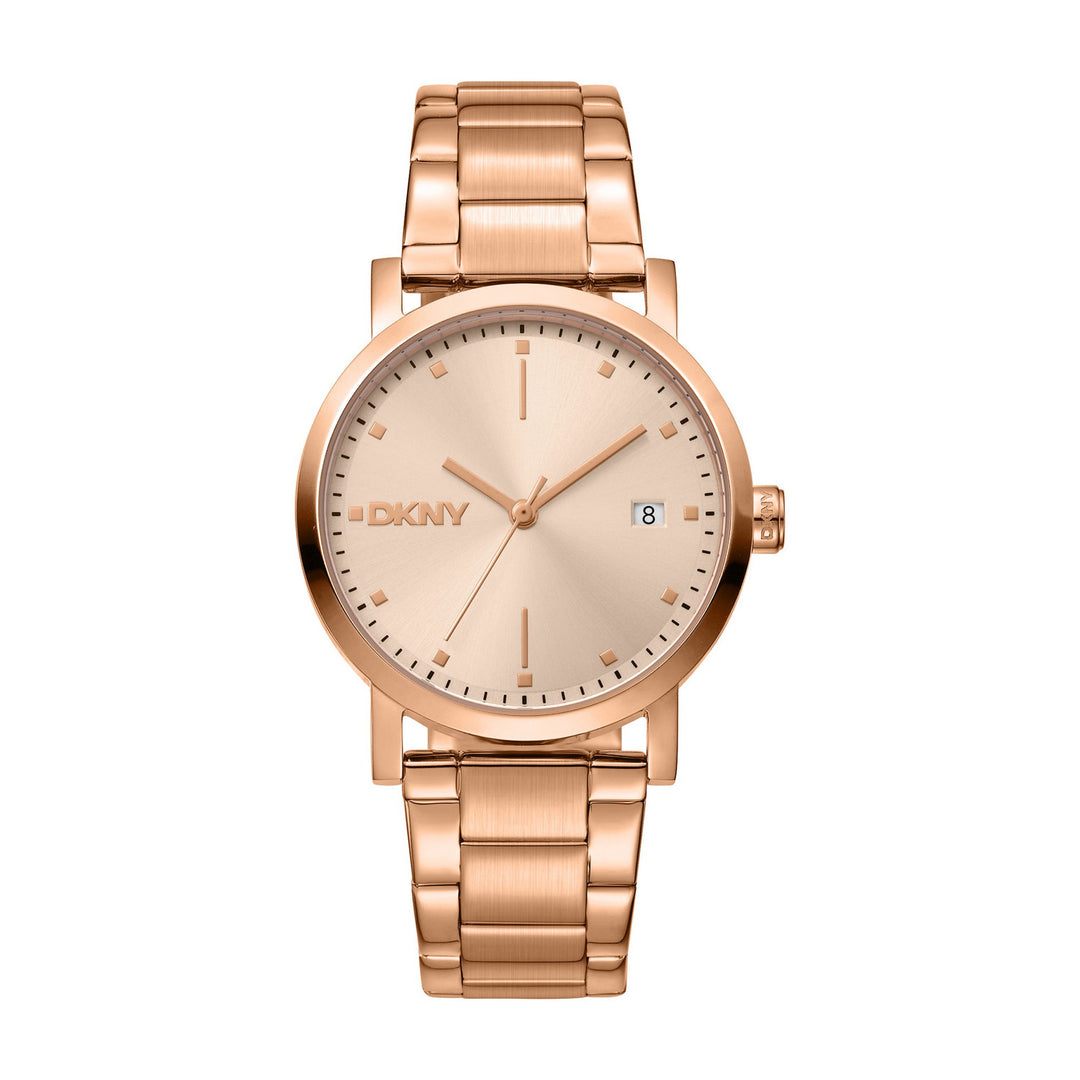 Soho Midi Quartz Rose Gold Round Dial Women's Watch - DK1L036M0075