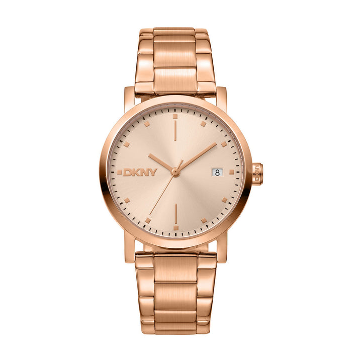 Soho Midi Quartz Rose Gold Round Dial Women's Watch - DK1L036M0075