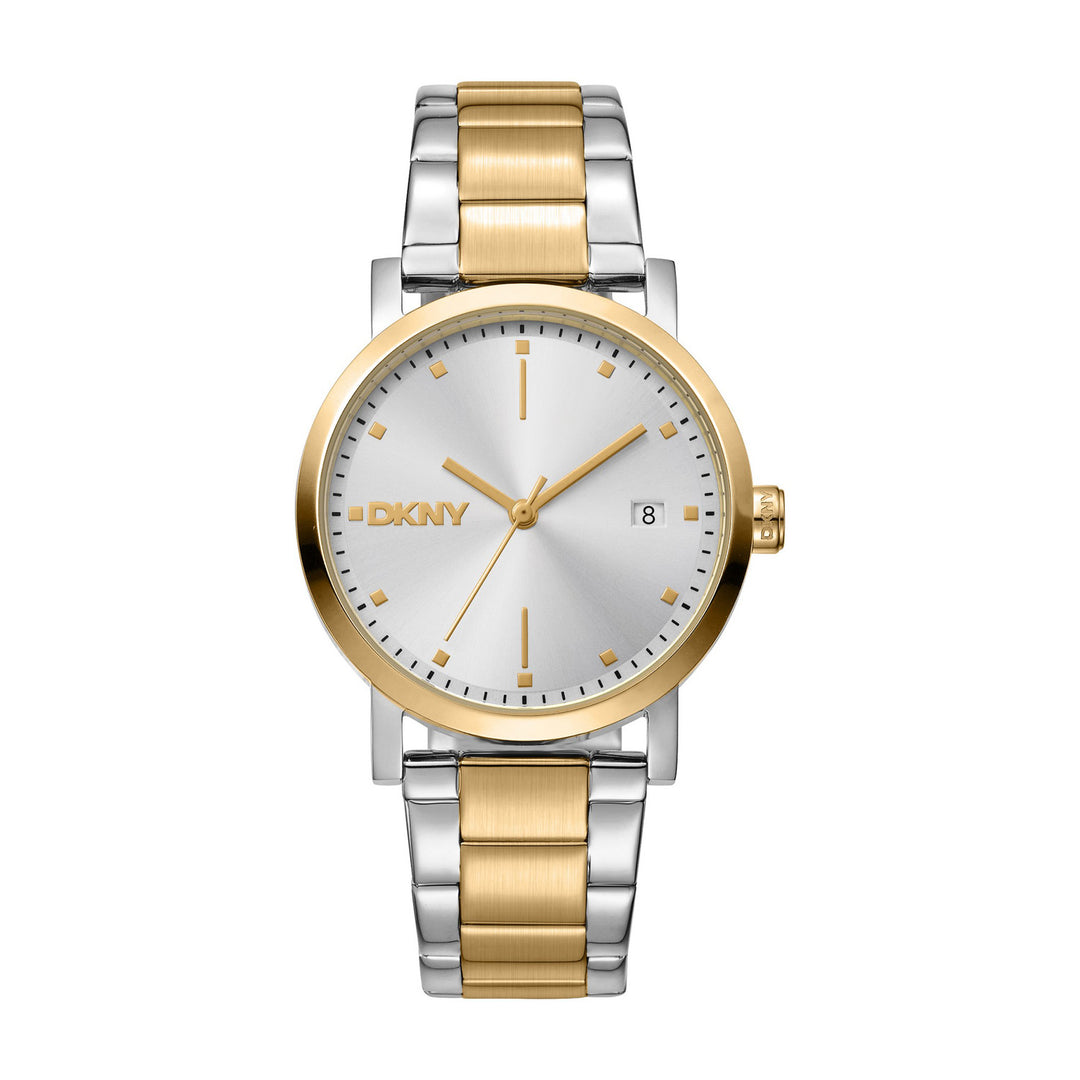 Soho Midi Quartz Silver Round Dial Women's Watch - DK1L036M0085
