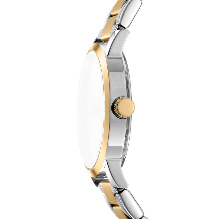 Soho Midi Quartz Silver Round Dial Women's Watch - DK1L036M0085