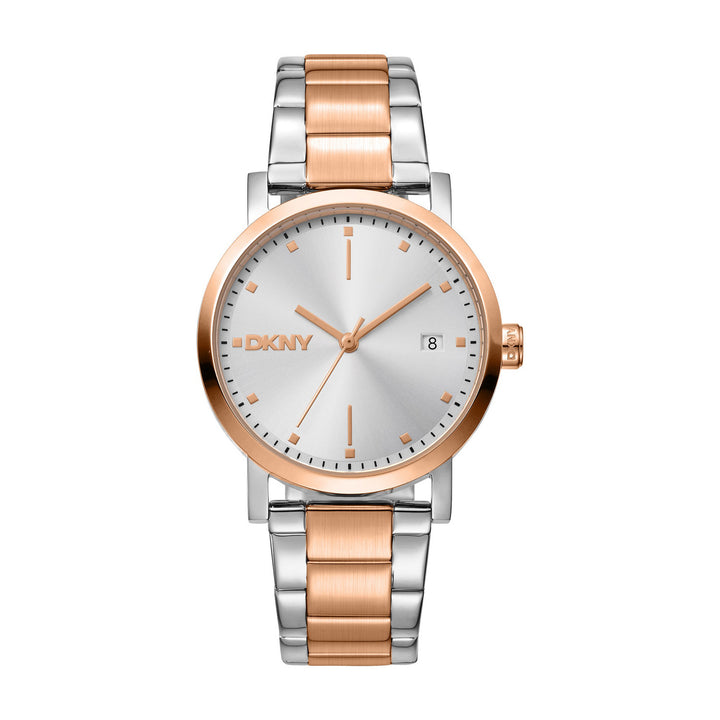 Soho Midi Quartz Silver Round Dial Women's Watch - DK1L036M0105