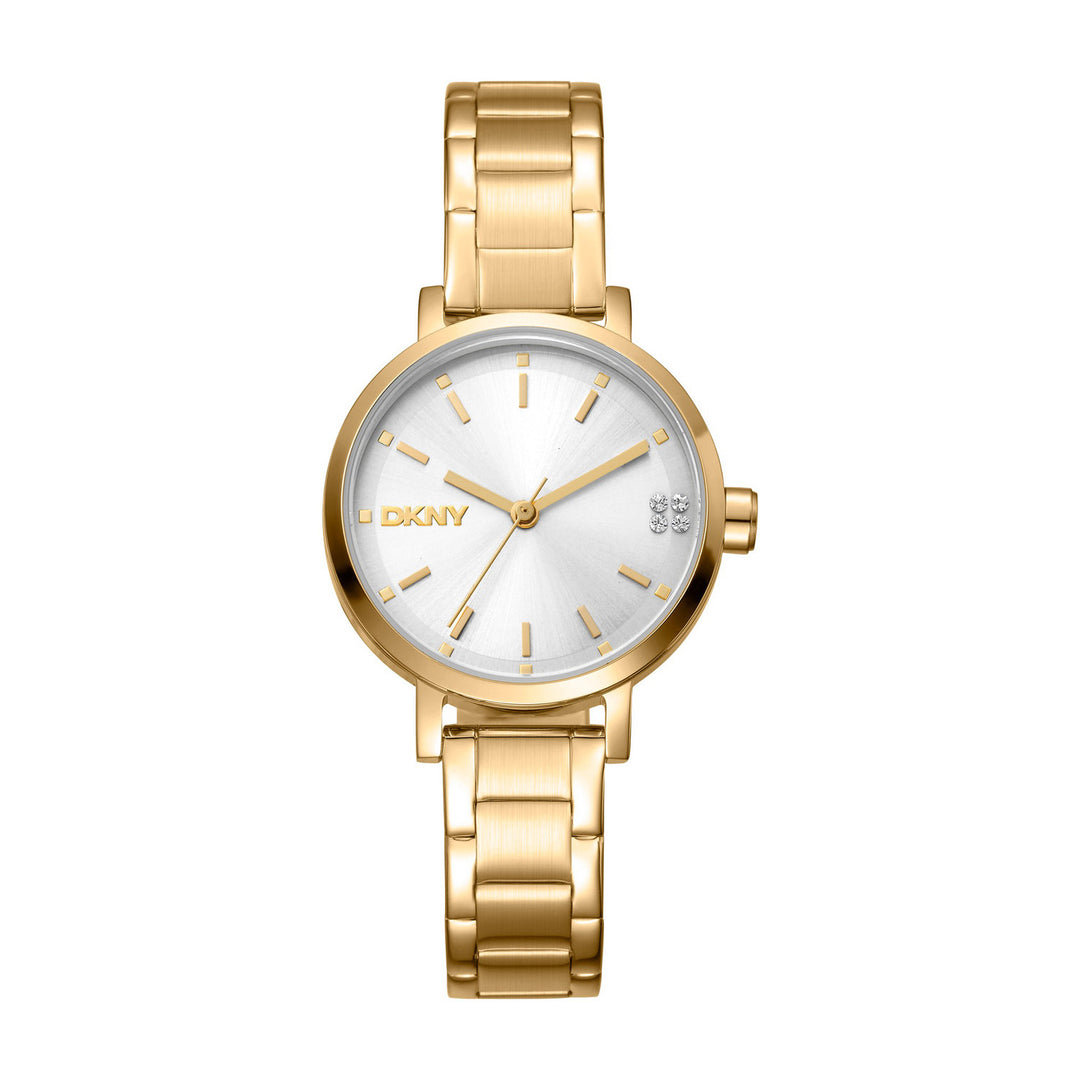 Soho Glitz Quartz Silver Round Dial Women's Watch - DK1L038M0055