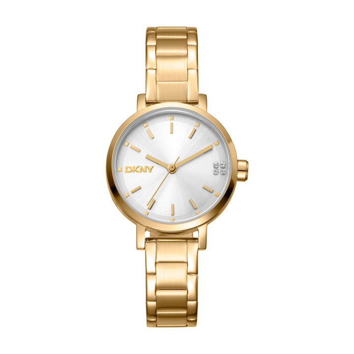Soho Glitz Quartz Silver Round Dial Women's Watch - DK1L038M0055
