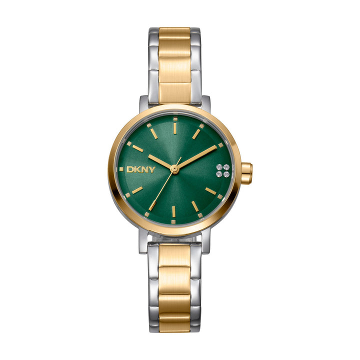 Soho Glitz Quartz Green Round Dial Women's Watch - DK1L038M0085