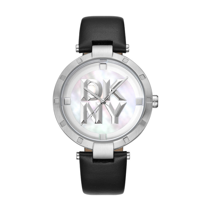 Essential Logo Quartz White Round Dial Women's Watch - DK1L041L0015