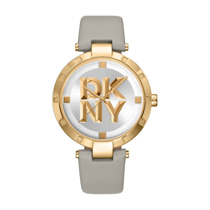 Essential Logo Quartz Silver Round Dial Women's Watch - DK1L041L0025