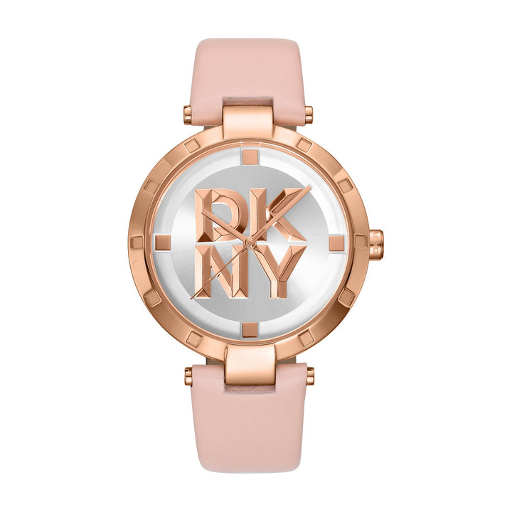 Essential Logo Quartz Silver Round Dial Women's Watch - DK1L041L0035