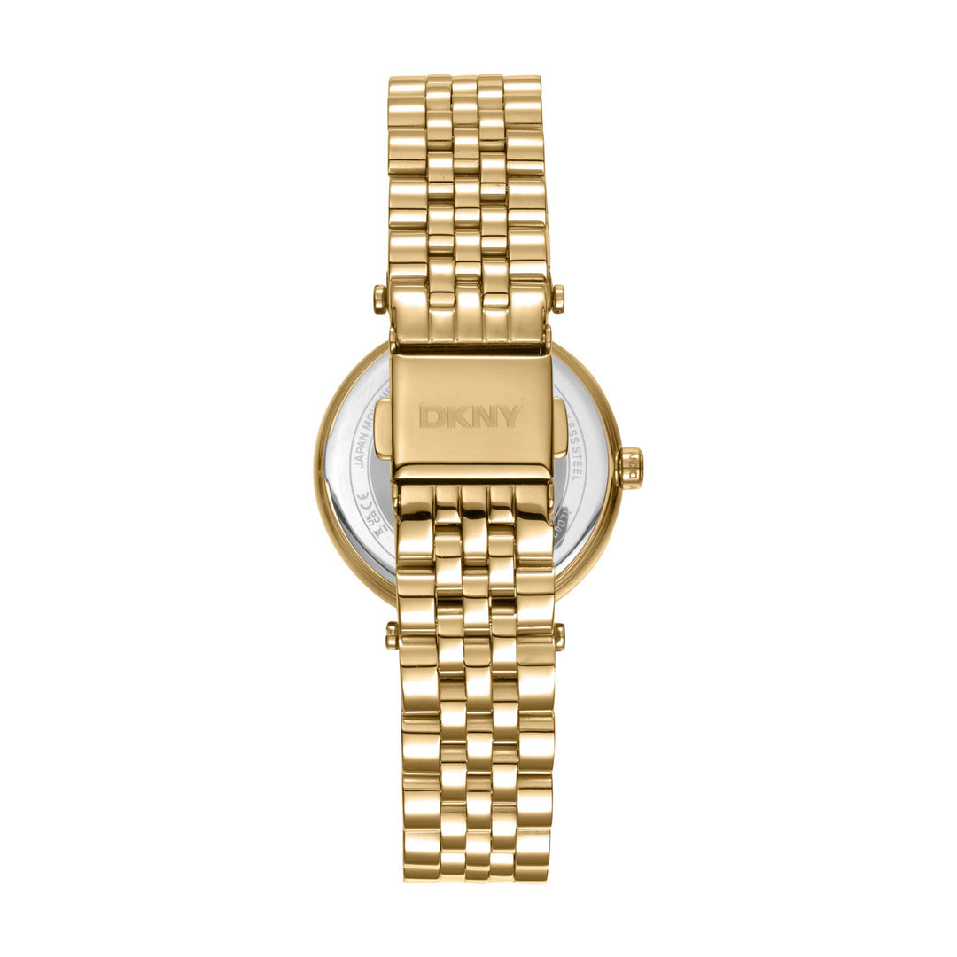 Essential Glitz Quartz Gold Round Dial Women's Watch - DK1L042M0055