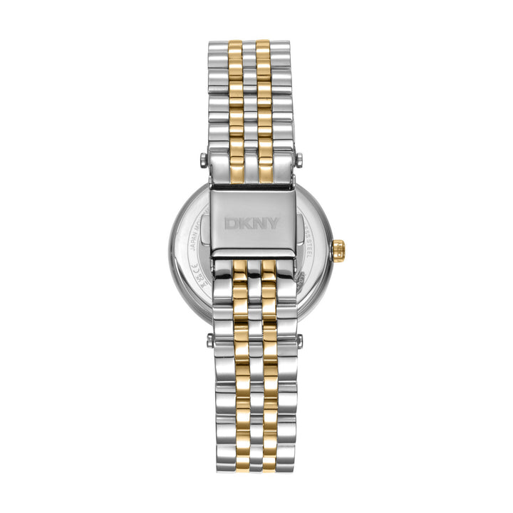 Essential Glitz Quartz Silver Round Dial Women's Watch - DK1L042M0065