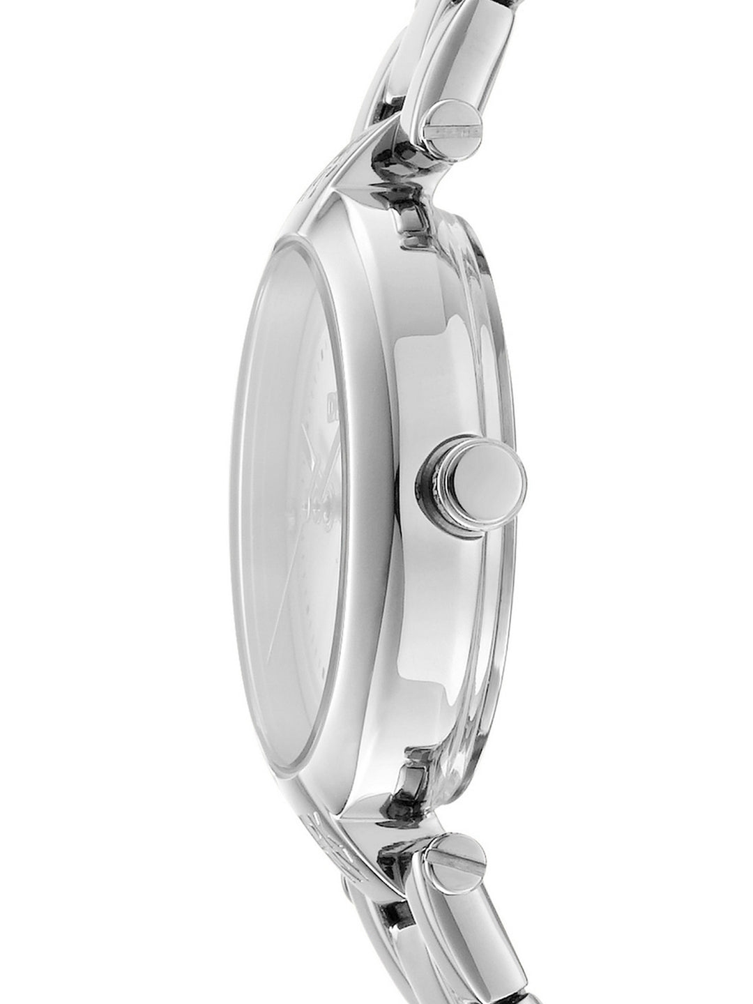 Essential Mini Quartz Silver Round Dial Women's Watch - DK1L043M0045