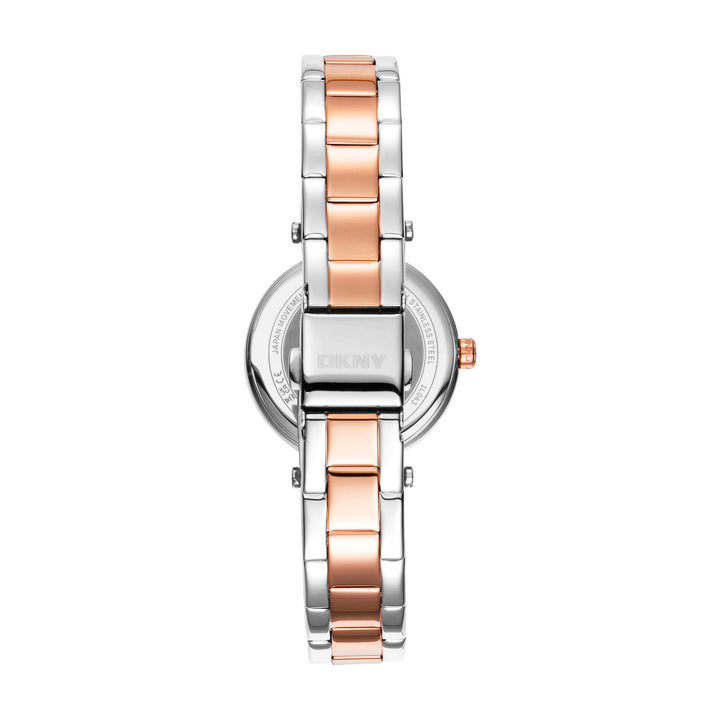 Essential Mini Quartz White Round Dial Women's Watch - DK1L043M0095