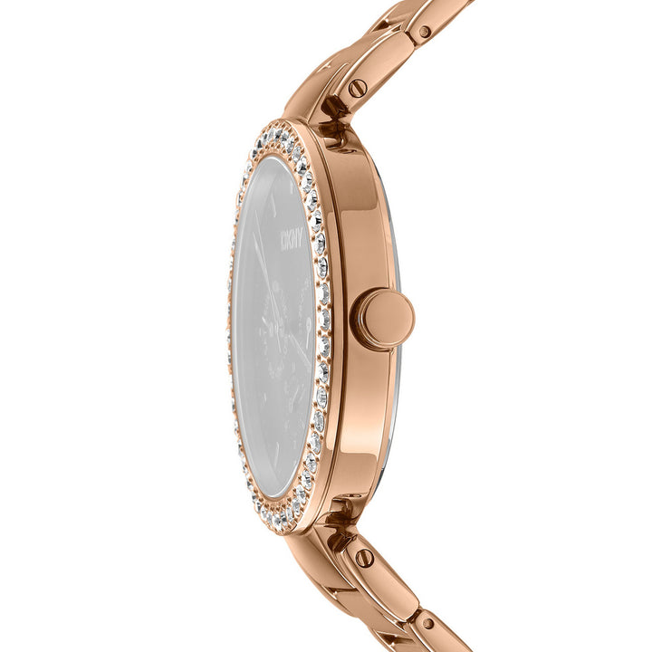 Downtown Glitz Multifunction Blue Round Dial Women's Watch - DK1L044M0065