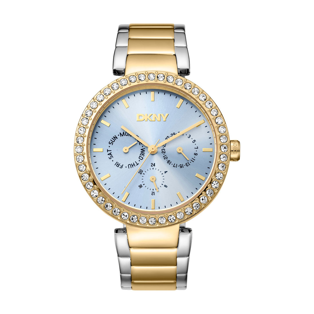 Downtown Glitz Multifunction Blue Round Dial Women's Watch - DK1L044M0085