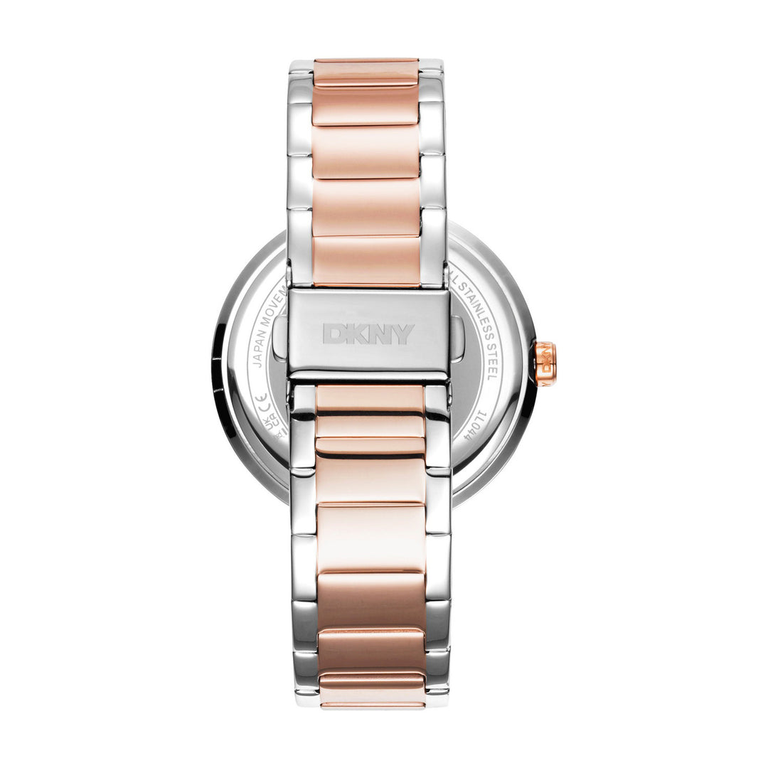 Downtown Glitz Multifunction Silver Round Dial Women's Watch - DK1L044M0095