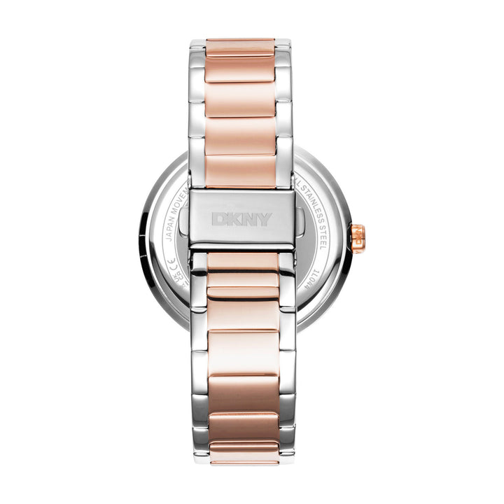 Downtown Glitz Multifunction Silver Round Dial Women's Watch - DK1L044M0095