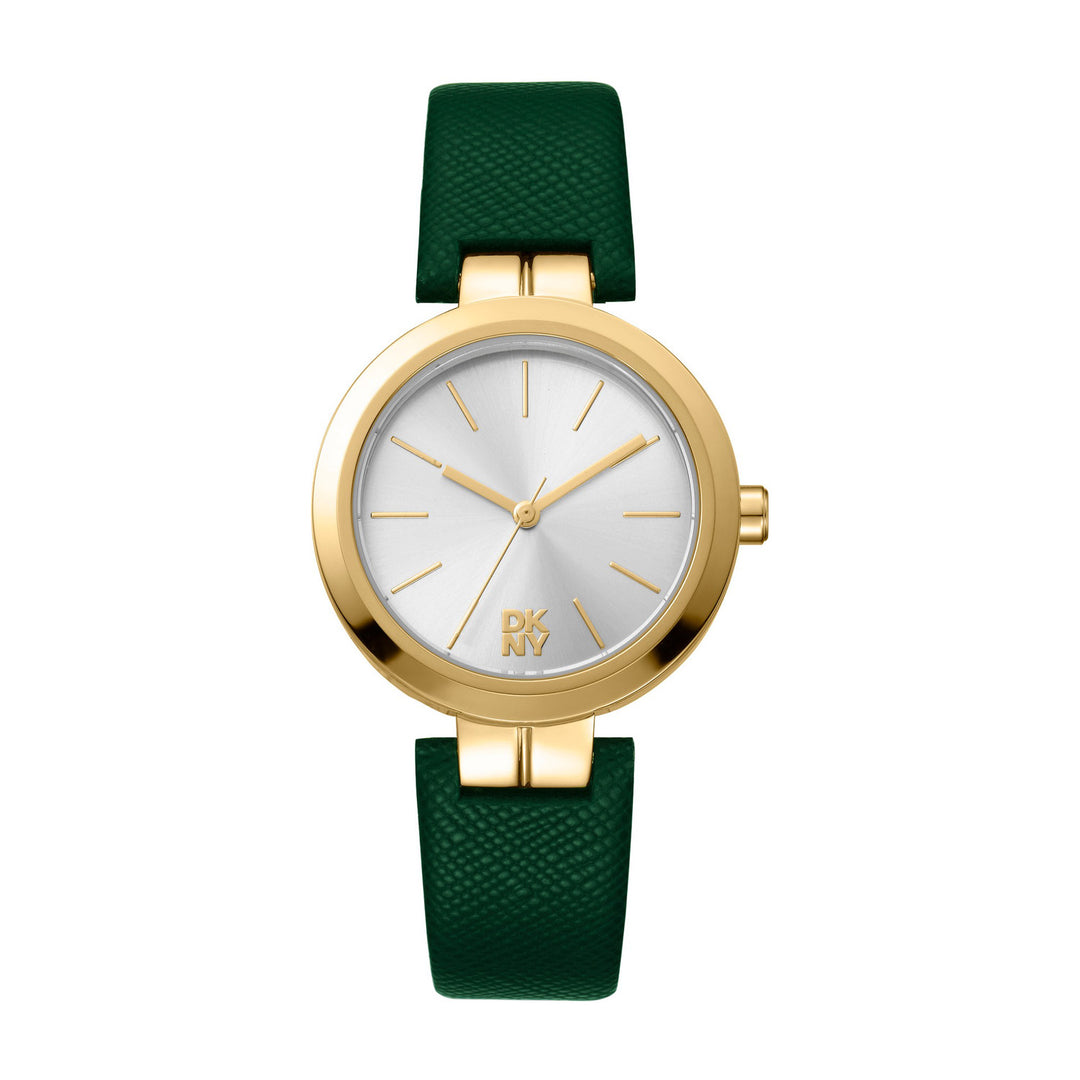 Downtown Midi Quartz Silver Round Dial Women's Watch - DK1L045L0025