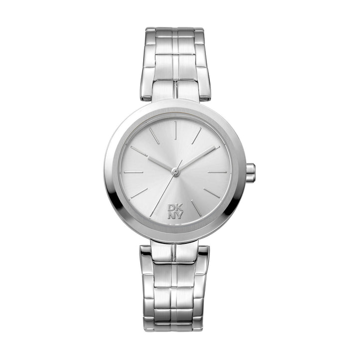 Downtown Midi Quartz Silver Round Dial Women's Watch - DK1L045M0035