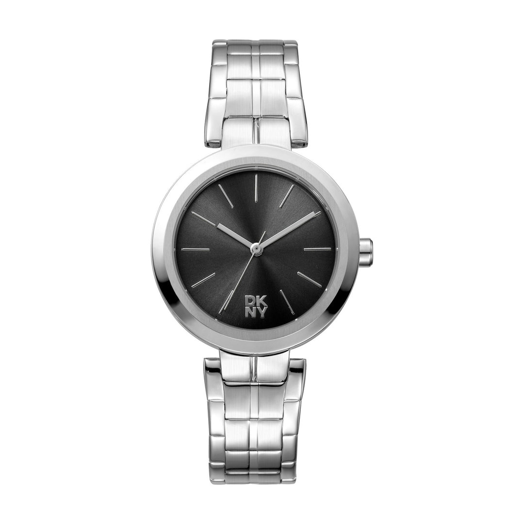 Downtown Midi Quartz Black Round Dial Women's Watch - DK1L045M0045