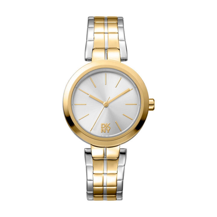 Downtown Midi Quartz Silver Round Dial Women's Watch - DK1L045M0065
