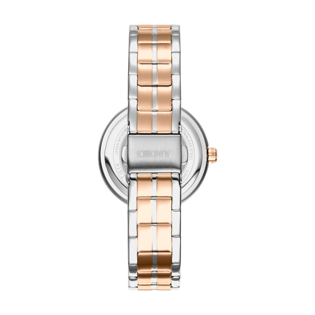 Downtown Midi Quartz Silver Round Dial Women's Watch - DK1L045M0085