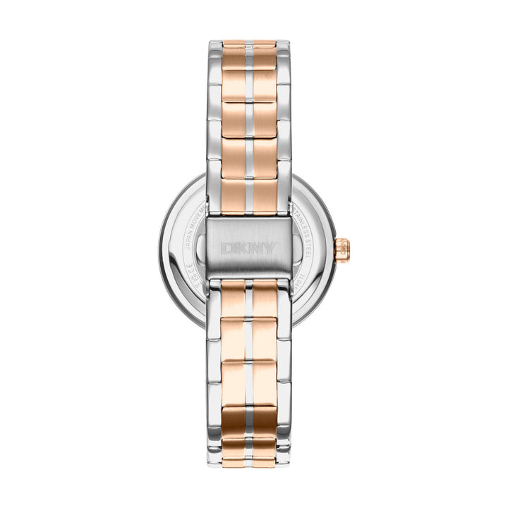 Downtown Midi Quartz Silver Round Dial Women's Watch - DK1L045M0085