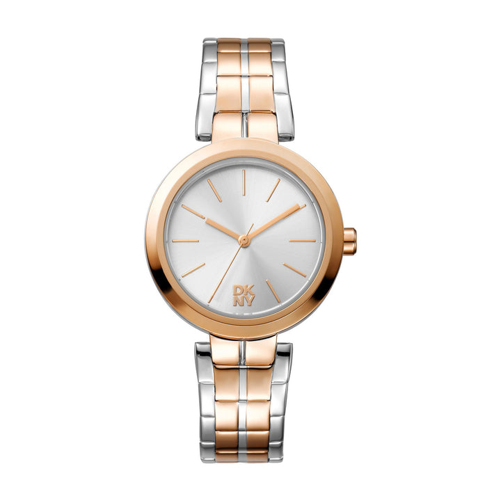 Downtown Midi Quartz Silver Round Dial Women's Watch - DK1L045M0085