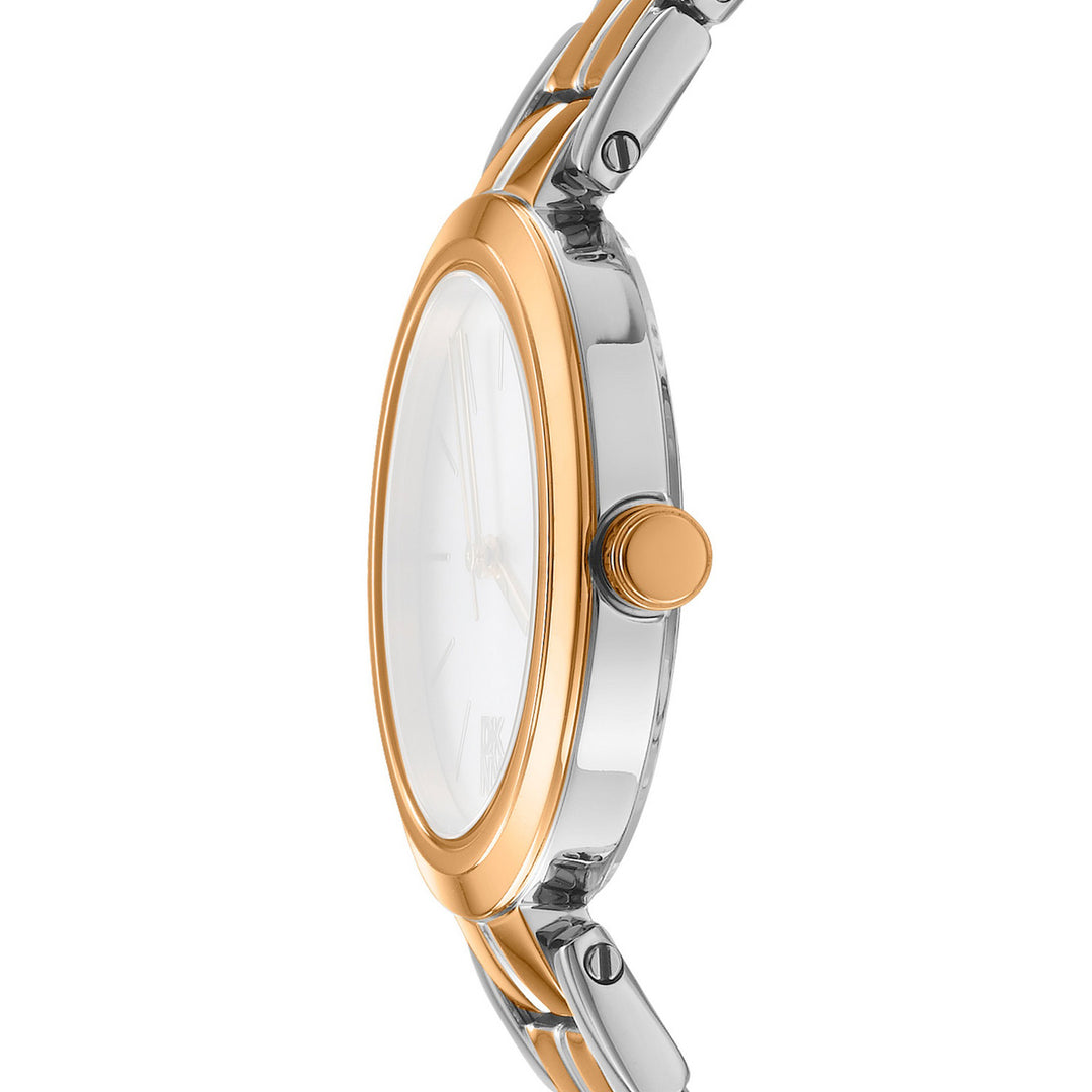 Downtown Midi Quartz Silver Round Dial Women's Watch - DK1L045M0085