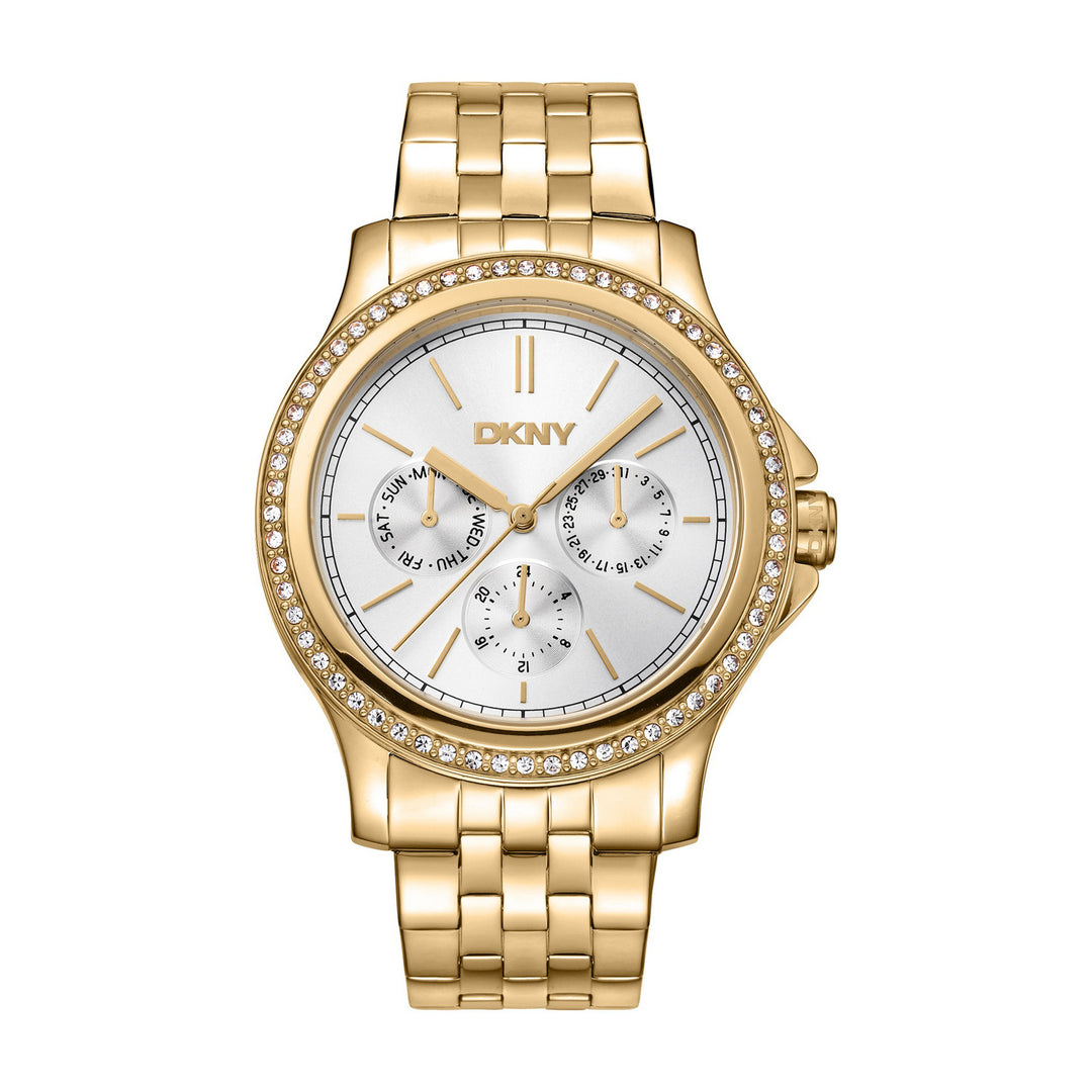 Nolita Multi Glitz Multifunction Silver Round Dial Women's Watch - DK1L064M0065