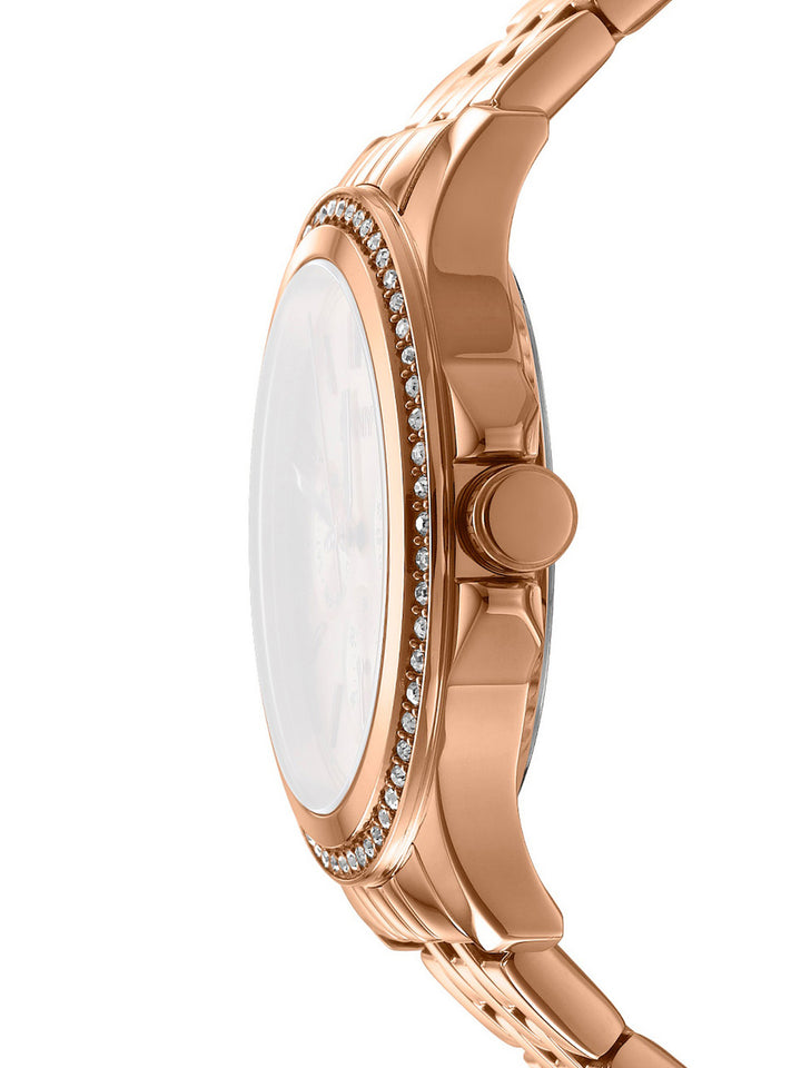 Nolita Multi Glitz Multifunction Rose Gold Round Dial Women's Watch - DK1L064M0075