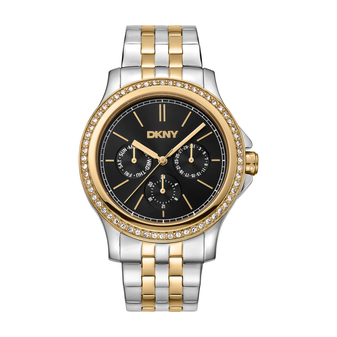 Nolita Multi Glitz Multifunction Black Round Dial Women's Watch - DK1L064M0085