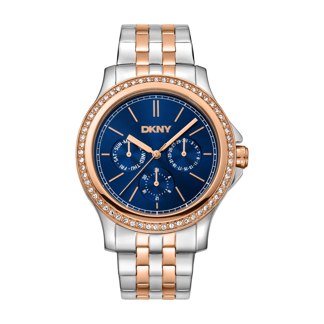 Nolita Multi Glitz Multifunction Blue Round Dial Women's Watch - DK1L064M0095