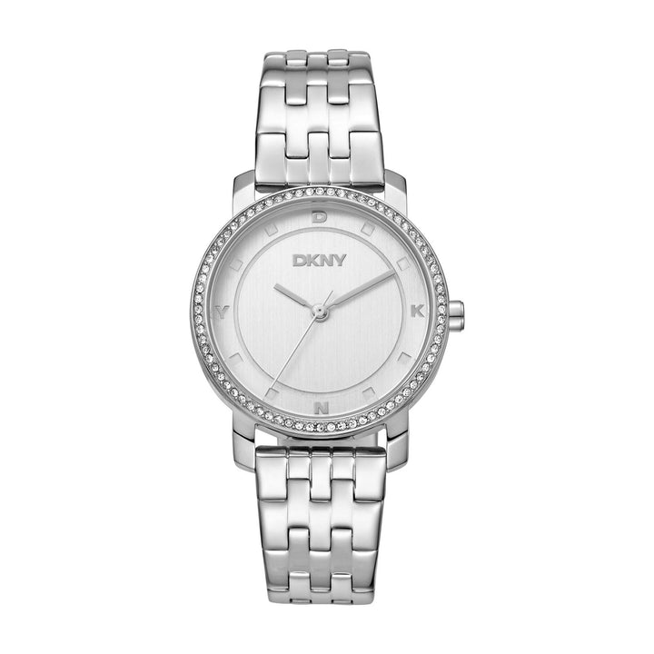 Astoria Glitz Quartz Silver Round Dial Women's Watch - DK1L065M0035